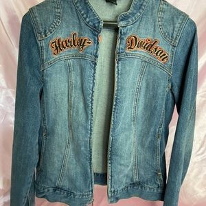 Women’s Vintage Harley Davidson Denim Jacket
